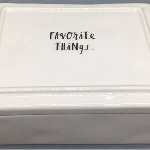 Rae Dunn White 'Favorite Things' Ceramic Tray